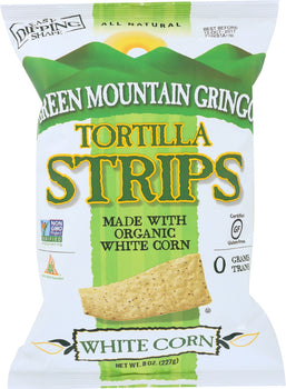 GREEN MOUNTAIN GRINGO: White Corn Tortilla Strips, 8 oz