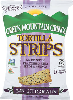 GREEN MOUNTAIN GRINGO: Multigrain Tortilla Strips, 8 oz