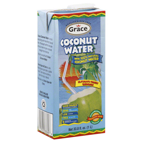 GRACE CARIBBEAN: Natural Coconut Water, 1 lt