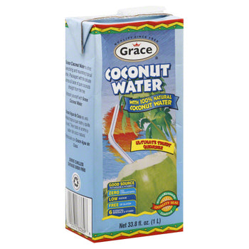 GRACE CARIBBEAN: Natural Coconut Water, 1 lt