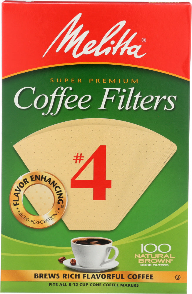 MELITTA: Coffee Filter Brown No. 4, 100 pc