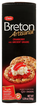 DARE: Breton Cranberry & Ancient Grains Artisanal Crackers, 5.29 oz