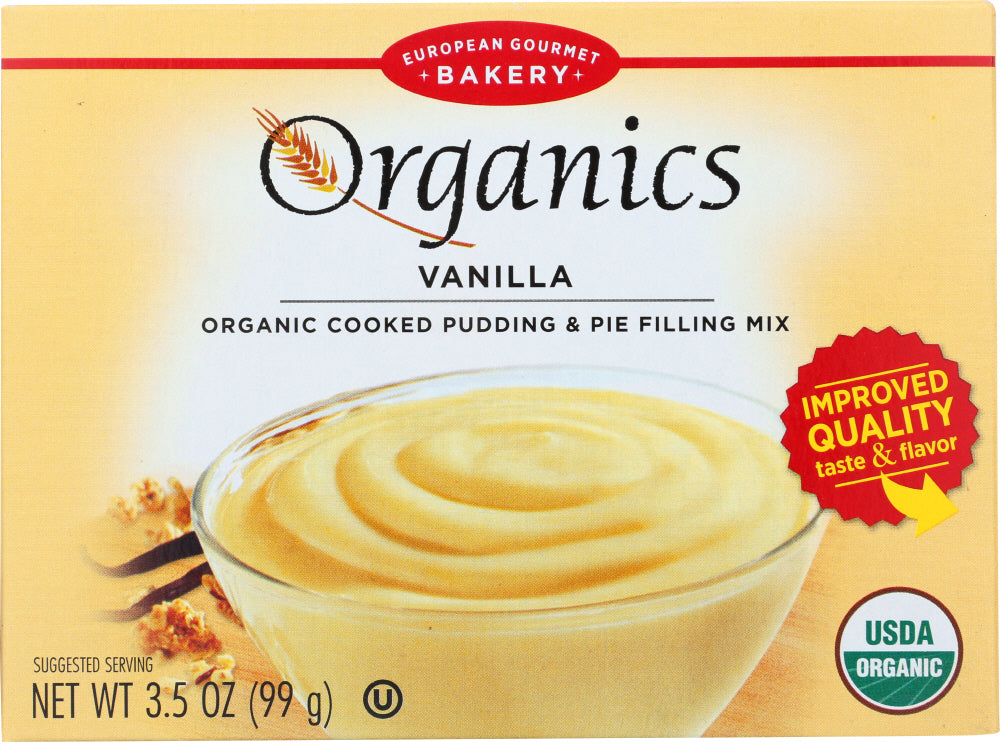 EUROPEAN GOURMET BAKERY: Organic Vanilla Pudding Mix, 3.5 oz