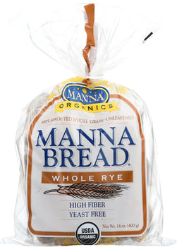 NATURES PATH: Manna Bread Whole Rye, 14 oz