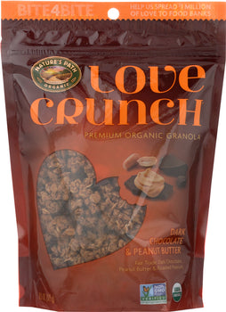 NATURE'S PATH ORGANIC: Love Crunch Dark Chocolate & Peanut Butter Granola, 11.5 oz