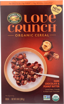 NATURES PATH: Love Crunch Dark Chocolate Peanut Butter Cereal, 10 oz