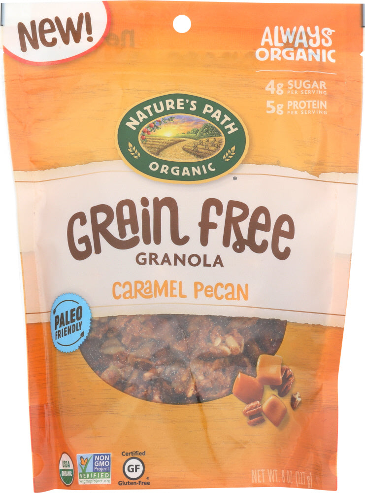 NATURES PATH: Grain Free Granola Caramel Pecan, 8 oz