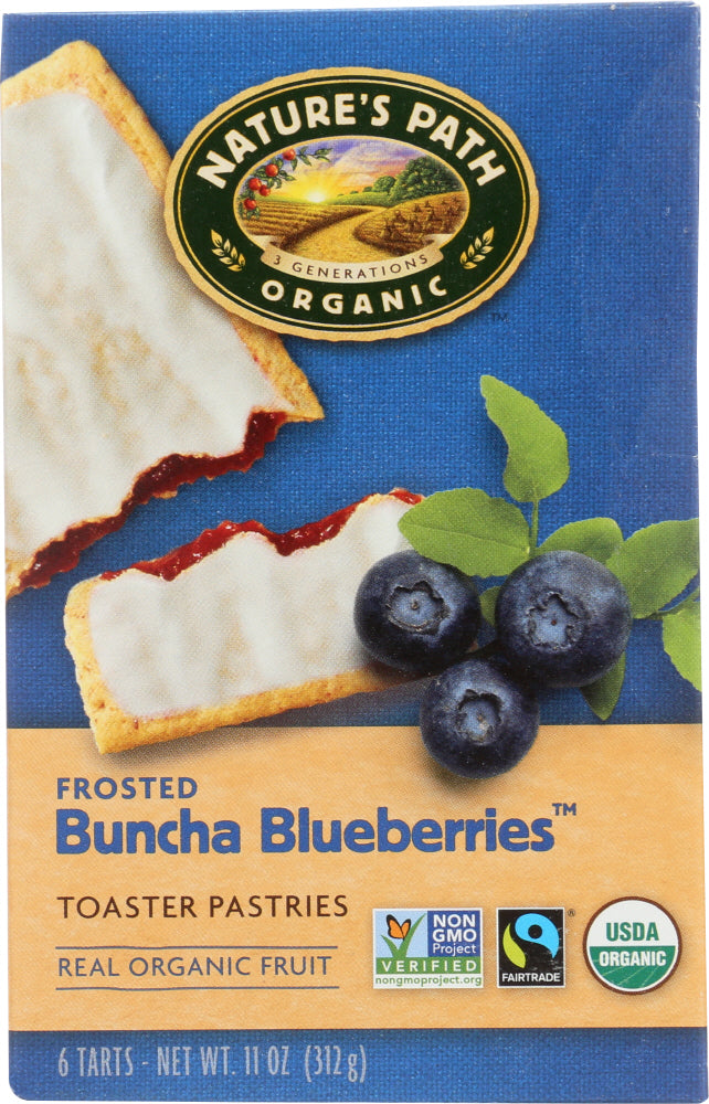 NATURE'S PATH: Frosted Buncha Blueberries Toaster Pastries, 11 oz