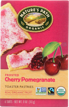 NATURE'S PATH: Organic Frosted Cherry Pomegranate Toaster Pastries, 11 oz