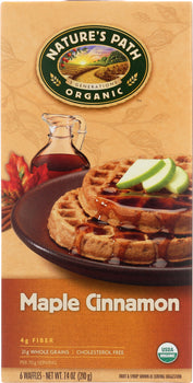 NATURE'S PATH: Organic Maple Cinnamon Waffles, 7.4 oz