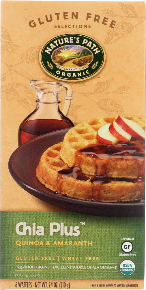 NATURES PATH: Chia Plus Waffle, 7.40 oz