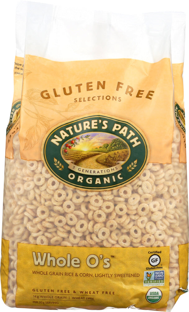 NATURES PATH: Whole O's Gluten Free Cereal Eco Pac, 26.4 oz