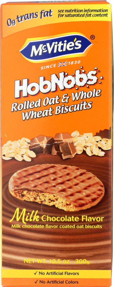 MCVITIES: Biscuits Hobnob Milk Chocolate, 10.5 oz