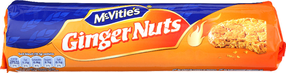 MCVITIES: Cookies Ginger Nuts, 8.8 oz