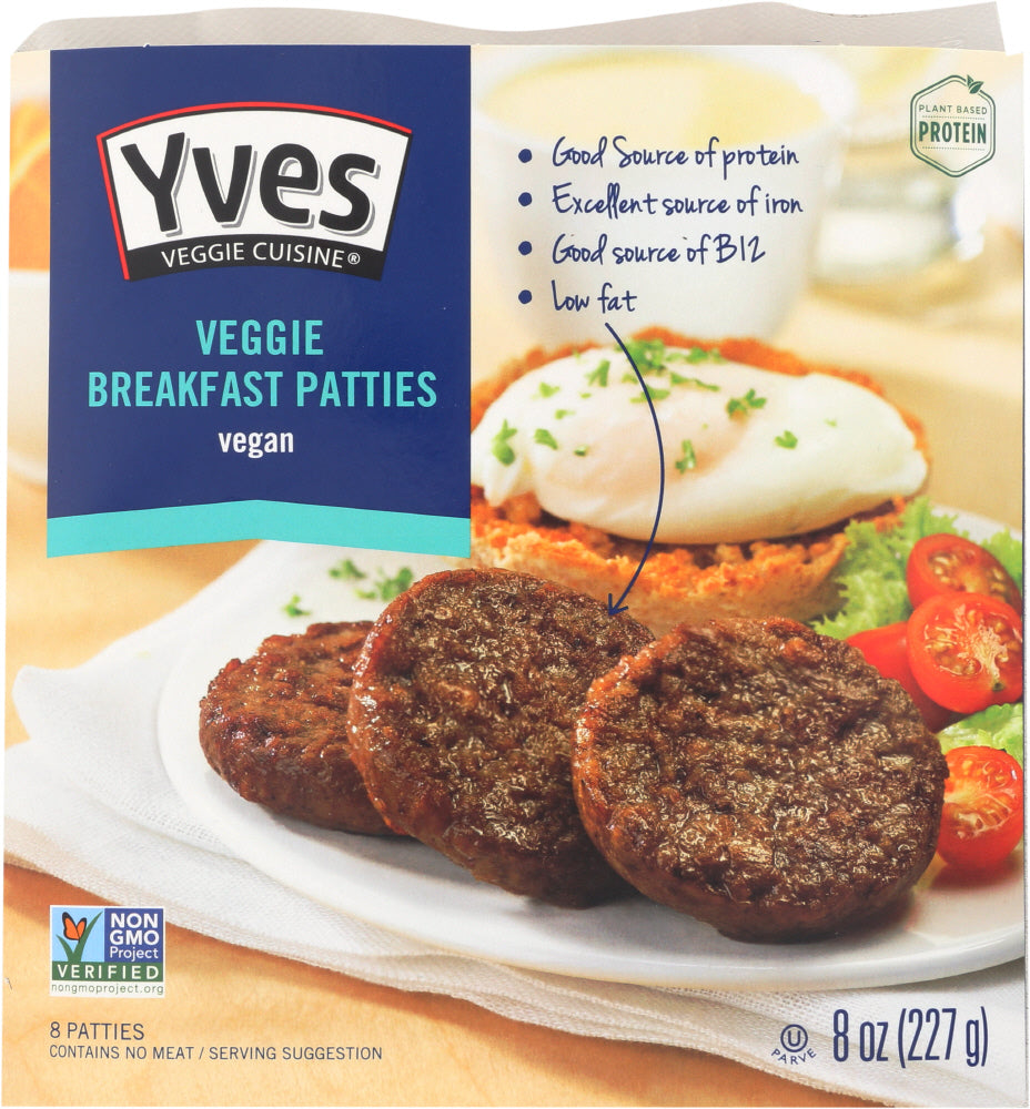 YVES VEGGIE CUISINE: Veggie Breakfast Patties, 8 oz