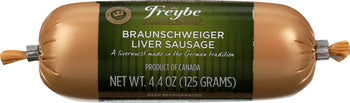 FREYBE: Braunschweiger Liver Sausage, 4.4 oz