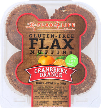 FLAX4LIFE: Flax Muffins Cranberry & Orange, 14 oz