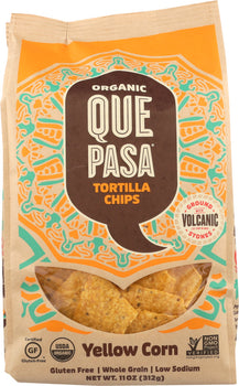 QUE PASA: Chip Tortilla Yellow Corn Organic, 11 oz