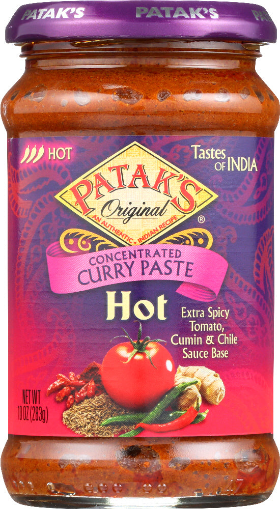 PATAK'S: Original Concentrated Hot Curry Paste Tomato Cumin and Chile, 10 oz