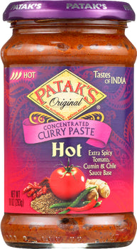 PATAK'S: Original Concentrated Hot Curry Paste Tomato Cumin and Chile, 10 oz