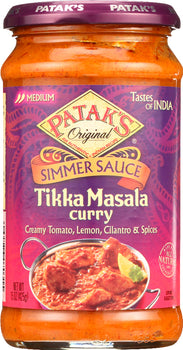 PATAK'S: Tikka Masala Curry Cooking Sauce, 15 Oz