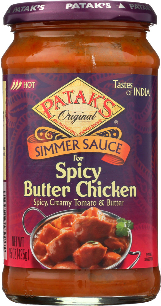 PATAKS: Sauce Spicy Butter Chicken, 15 oz