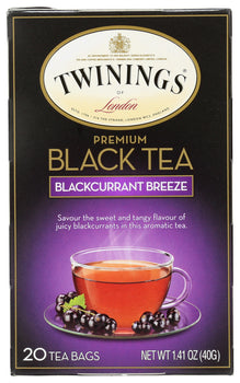 TWINING TEA: Blackcurrant Breeze Black Tea, 20 bg