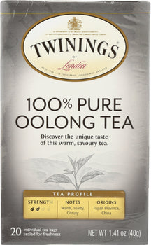 TWINING TEA: Origins China Oolong Tea, 20 Tea Bags, 1.41 oz