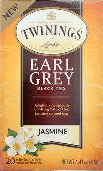 TWININGS: Jasmine Earl Grey Black Tea, 1.41 oz