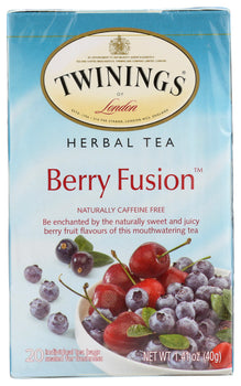 TWINING TEA: Berry Fusion Herbal Tea, 1.41 oz