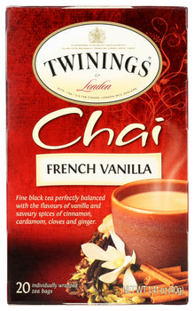 TWINING TEA: French Vanilla Chai Tea, 20 bg