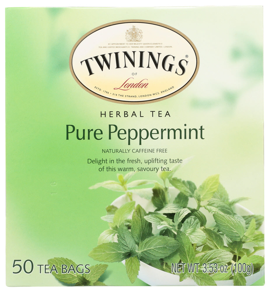 TWINING TEA: Pure Peppermint Herbal Tea, 50 bg