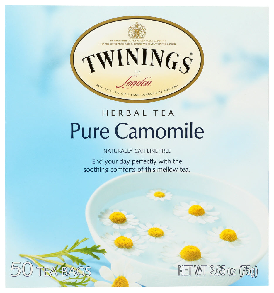 TWINING TEA: Pure Camomile Herbal Tea, 50 bg