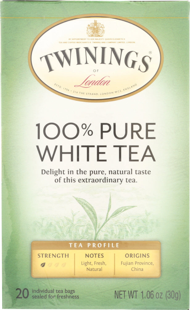 TWINING TEA: Pure White Tea, 20 bg