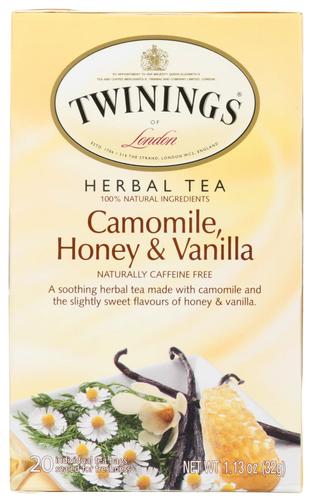 TWINING TEA: Camomile, Honey & Vanilla Herbal Tea, 20 bg