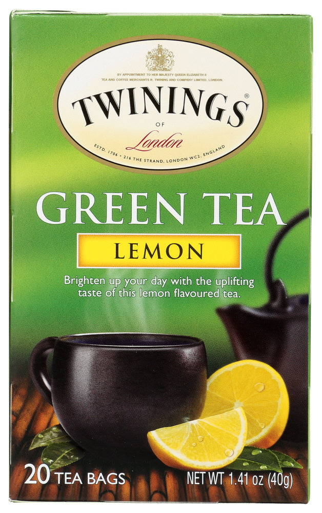 TWINING TEA: Green Tea with Lemon, 20 bg