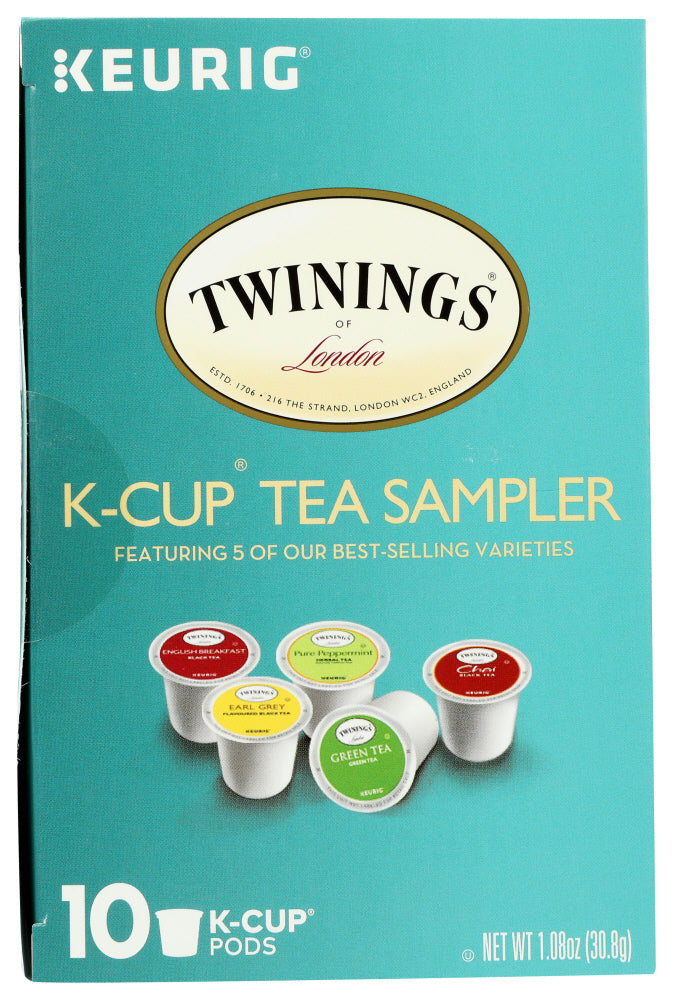 TWINING TEA: K-Cup Tea Sampler, 10 Cups, 1.06 oz