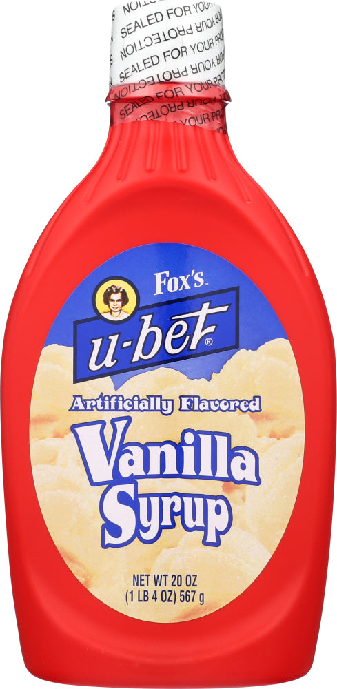 FOX UBET: Syrup Vanilla, 20 oz