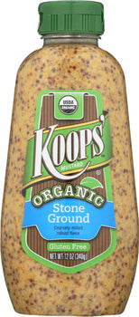 KOOPS: Organic Stone Ground Mustard, 12 oz