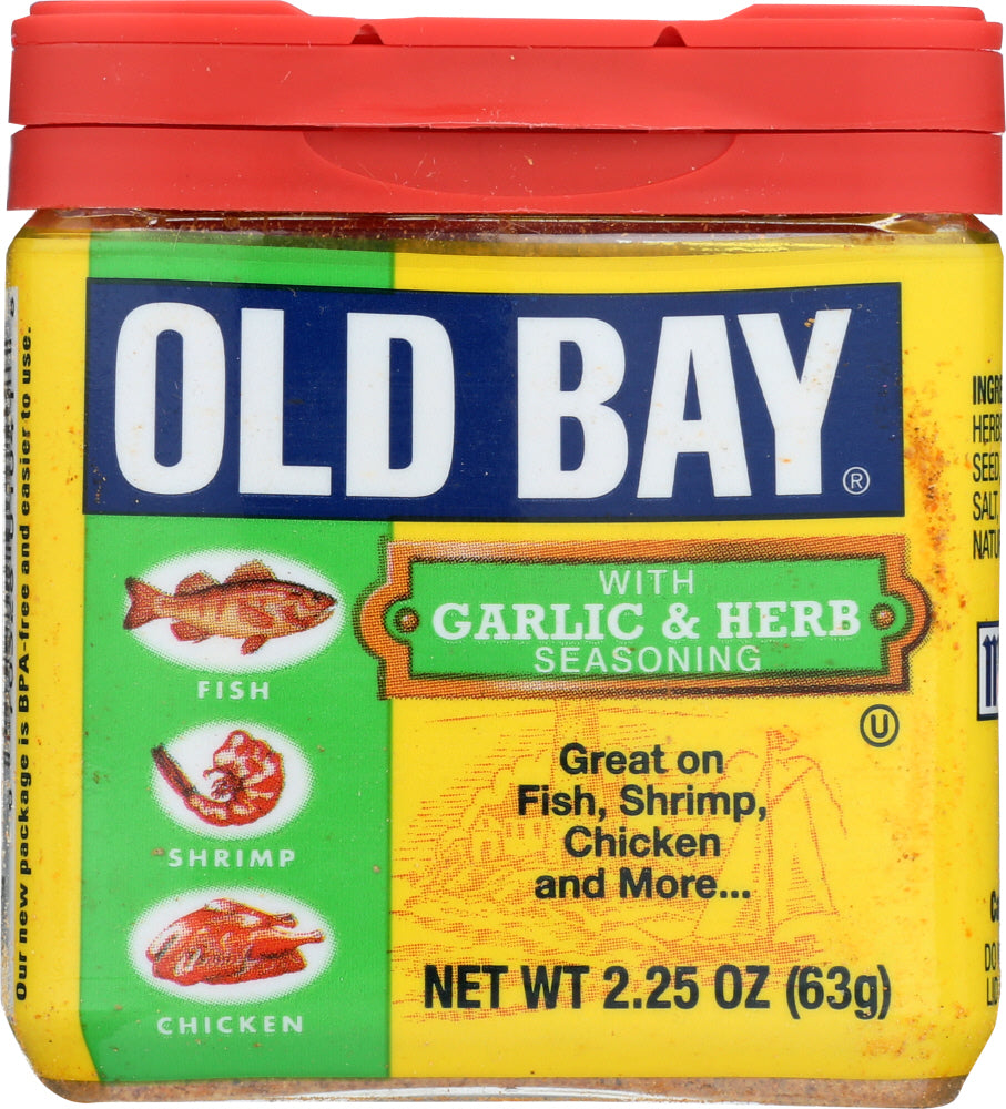 OLD BAY: Seasonings Garlic & Herb, 2.25 oz