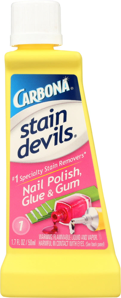 CARBONA: Stain Devils #1 Nail Polish Glue and Gum, 1.7 oz