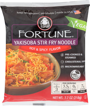 FORTUNE: Yakisoba Stiry Fry Noodle Hot & Spicy Flavor, 7.70 oz