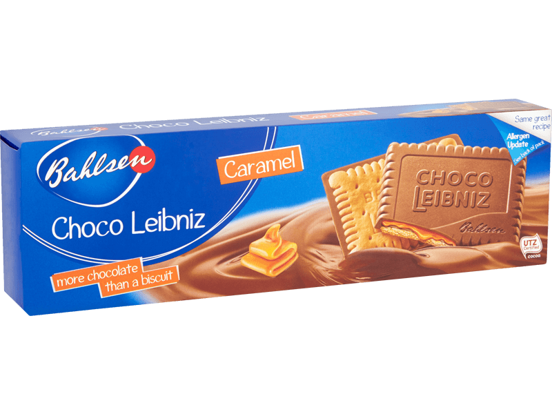 BAHLSEN: Leibniz Chocolate Caramel Biscuit, 4.8 oz