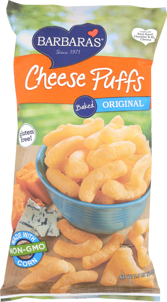 BARBARA'S BAKERY: Baked Cheese Puffs Original, 5.5 oz