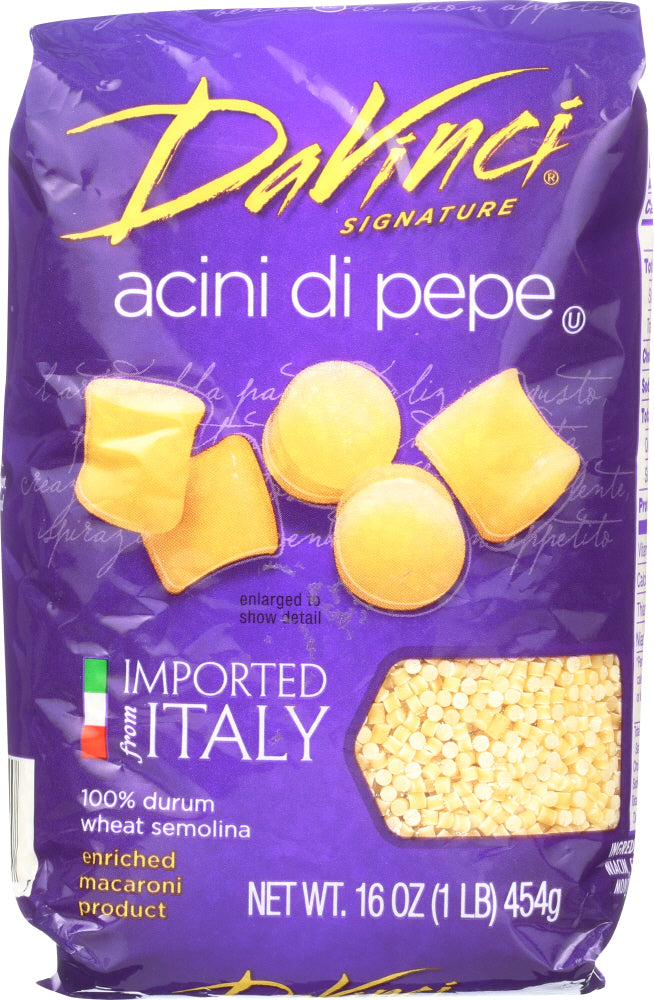 DAVINCI: Pasta Soup Cuts Acini Di Pepe, 16 oz