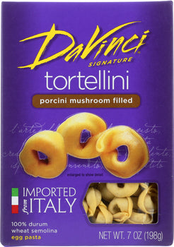 DAVINCI: Pasta Porcini Tortellini Mushroom Fill, 7 oz