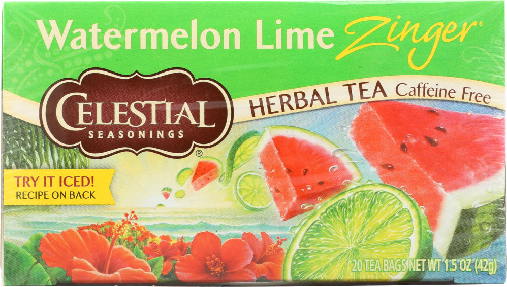 CELESTIAL SEASONINGS: Watermelon Lime Zinger Tea, 20 bg