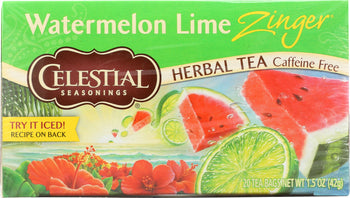 CELESTIAL SEASONINGS: Watermelon Lime Zinger Tea, 20 bg