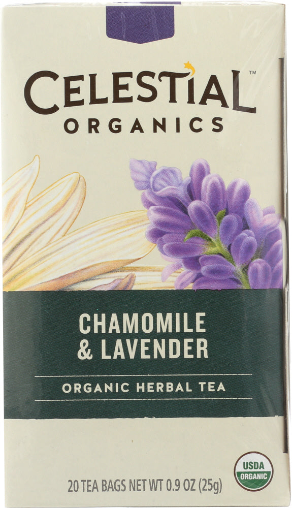 CELESTIAL SEASONINGS: Organic Herbal Tea Chamomile & Lavender, 20 bg