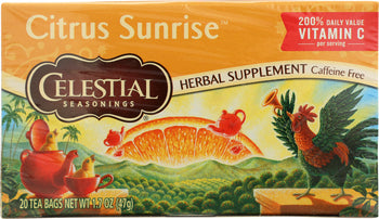 CELESTIAL SEASONINGS: Citrus Sunrise Herbal Tea, 20 bg